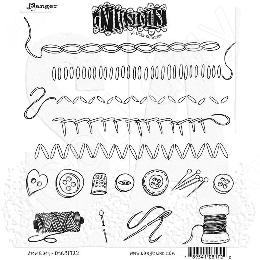 

2022 New Arrival Sew Easy Clear Stamps Scrapbook Diary Decoration Embossing Template Diy Greeting Card Handmade Hot Sale
