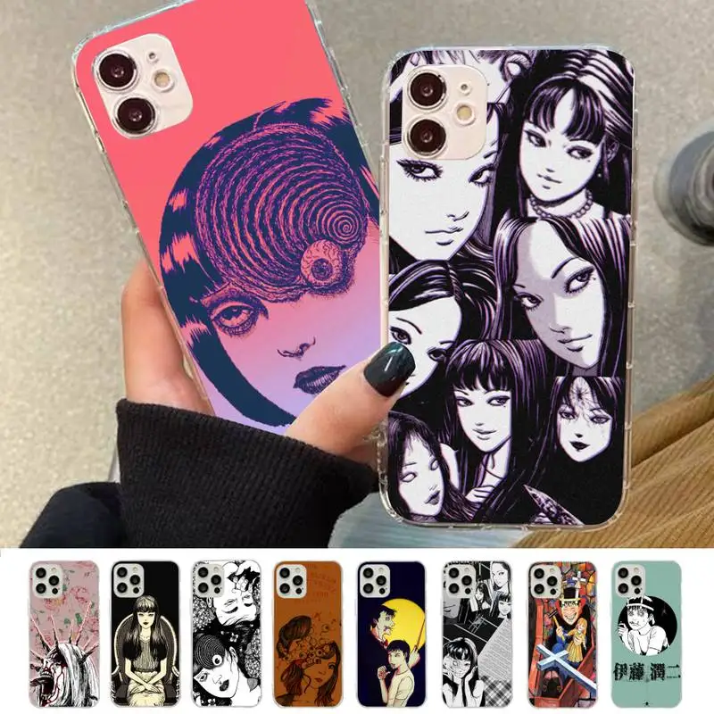 

Horror comic junji ito Tomie Tees Phone Case for iPhone 11 12 13 mini pro XS MAX 8 7 6 6S Plus X 5S SE 2020 XR case