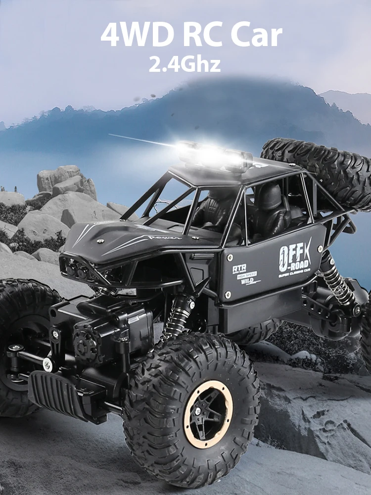 Paisible Electric 4WD RC Car Remote Control Toy Bubble Machine On Radio Control 4x4 Drive Rock Crawler Toy For Boys Girls 5514