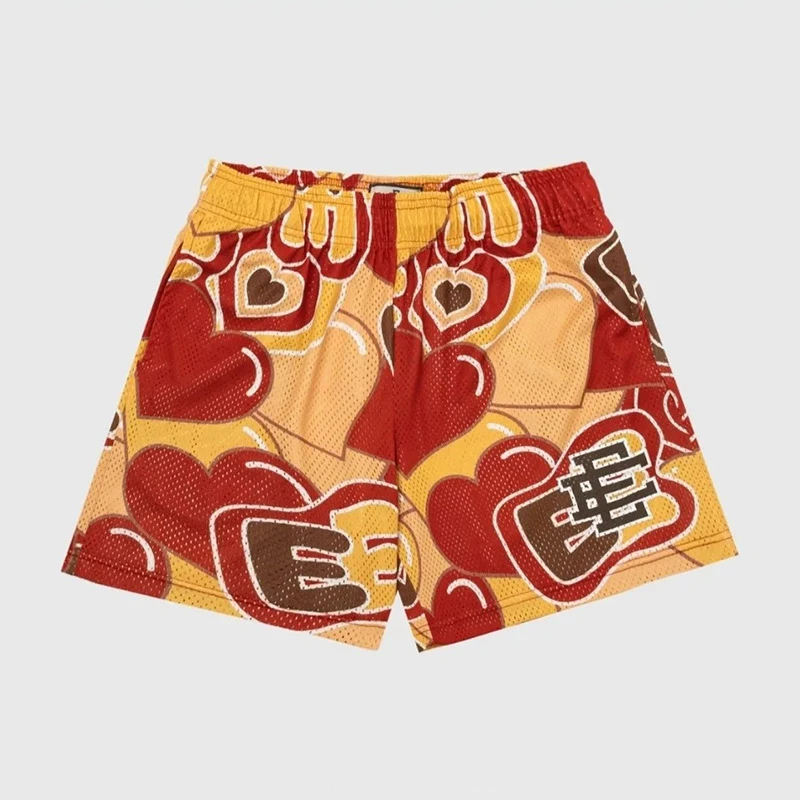 2023 Summer New Casual Men's Shorts Hawaiian Mesh Quick Dry Capris Fashion Outdoor Street Dress Casual Pants