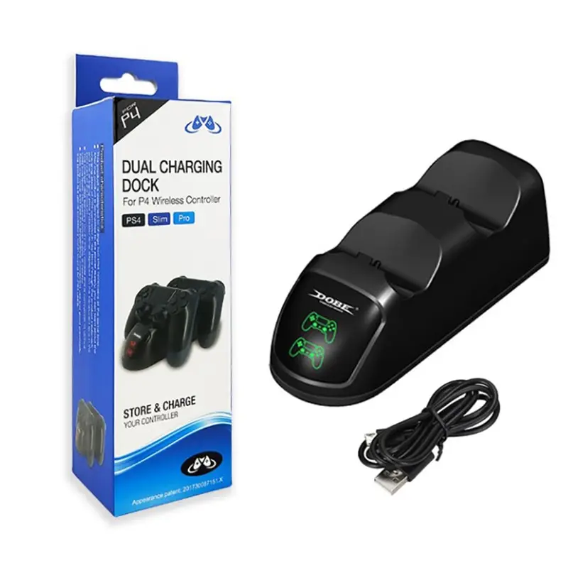 

Dual Controller Charger For PS4 Slim Pro USB Fast Dock Station LED Indicator