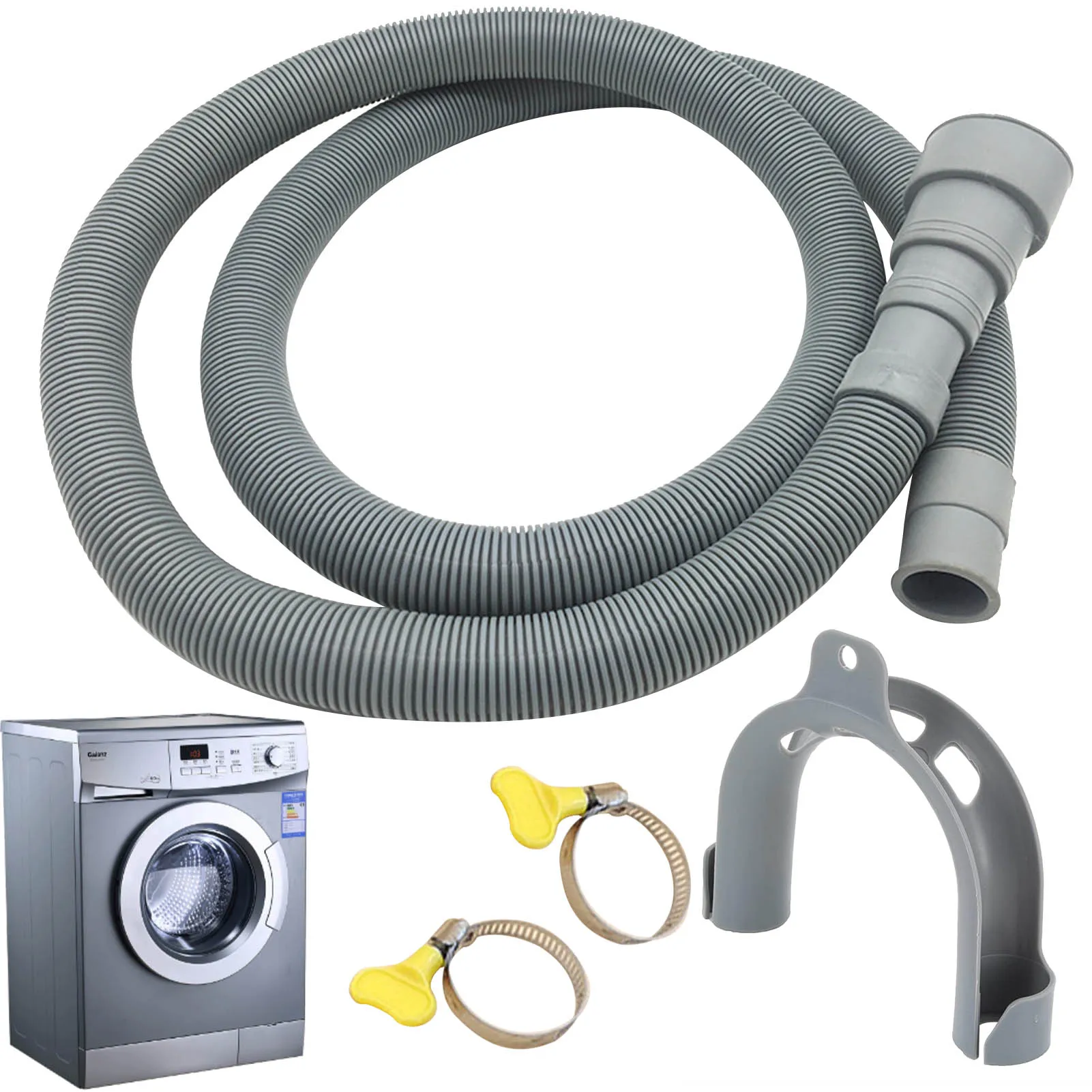 Drain Hose for Washing Machines Drain Hose Extension Extended Drain Hose Kit for Washing Machine Dishwasher and Dryer