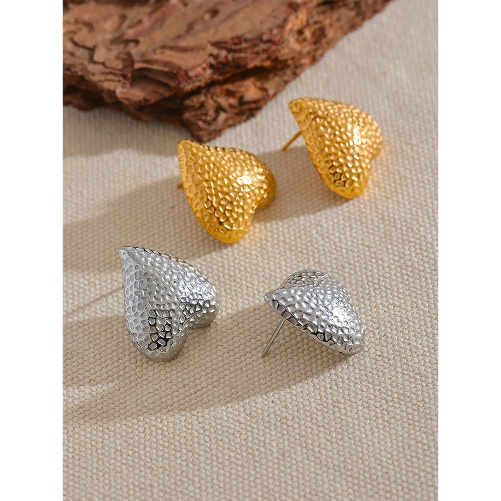 Yhpup модные романтические металлические индивидуальные серьги-гвоздики в форме