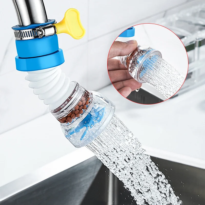 

Kitchen faucet joint splash proof head mouth vegetable washing basin rotatable extender pressurization universal household sharp