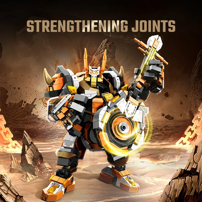 SEMBO Mecha в китайском стиле сборные строительные блоки крутая модель робота кирпичи