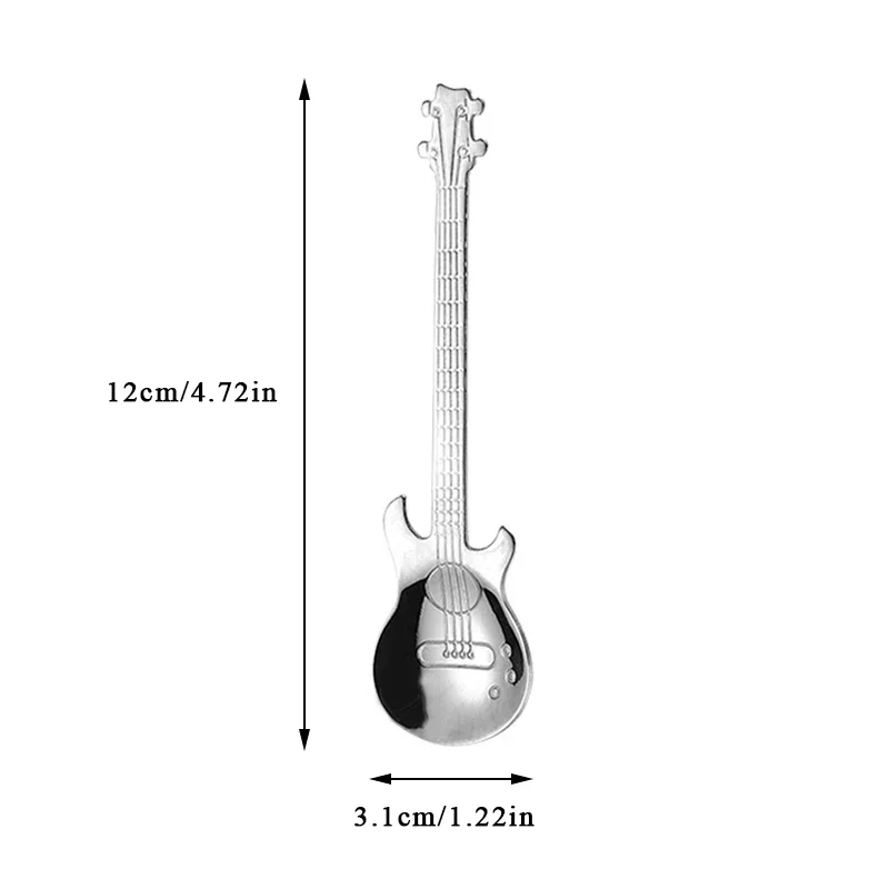 

Ложка из нержавеющей стали в форме гитары