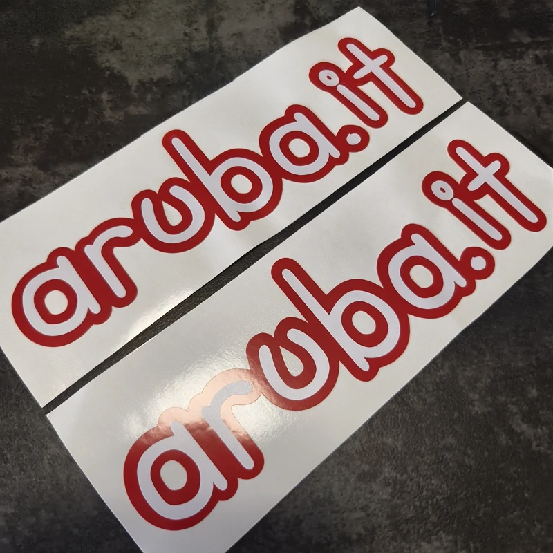 

Мотоциклетные наклейки ARUBA IT Sponsor, вырезанные виниловые наклейки для Ducati 200 мм x 55 мм / 360 мм x 80 мм