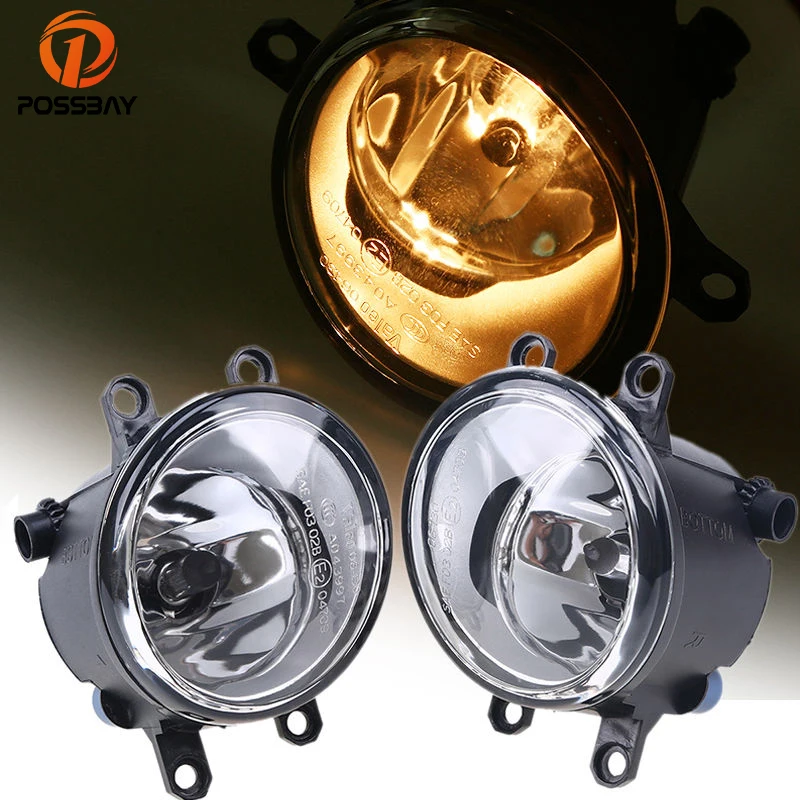 Автомобильные противотуманные лампы POSSBAY H11 янтарные подходят для 2007-2011 Toyota Camry