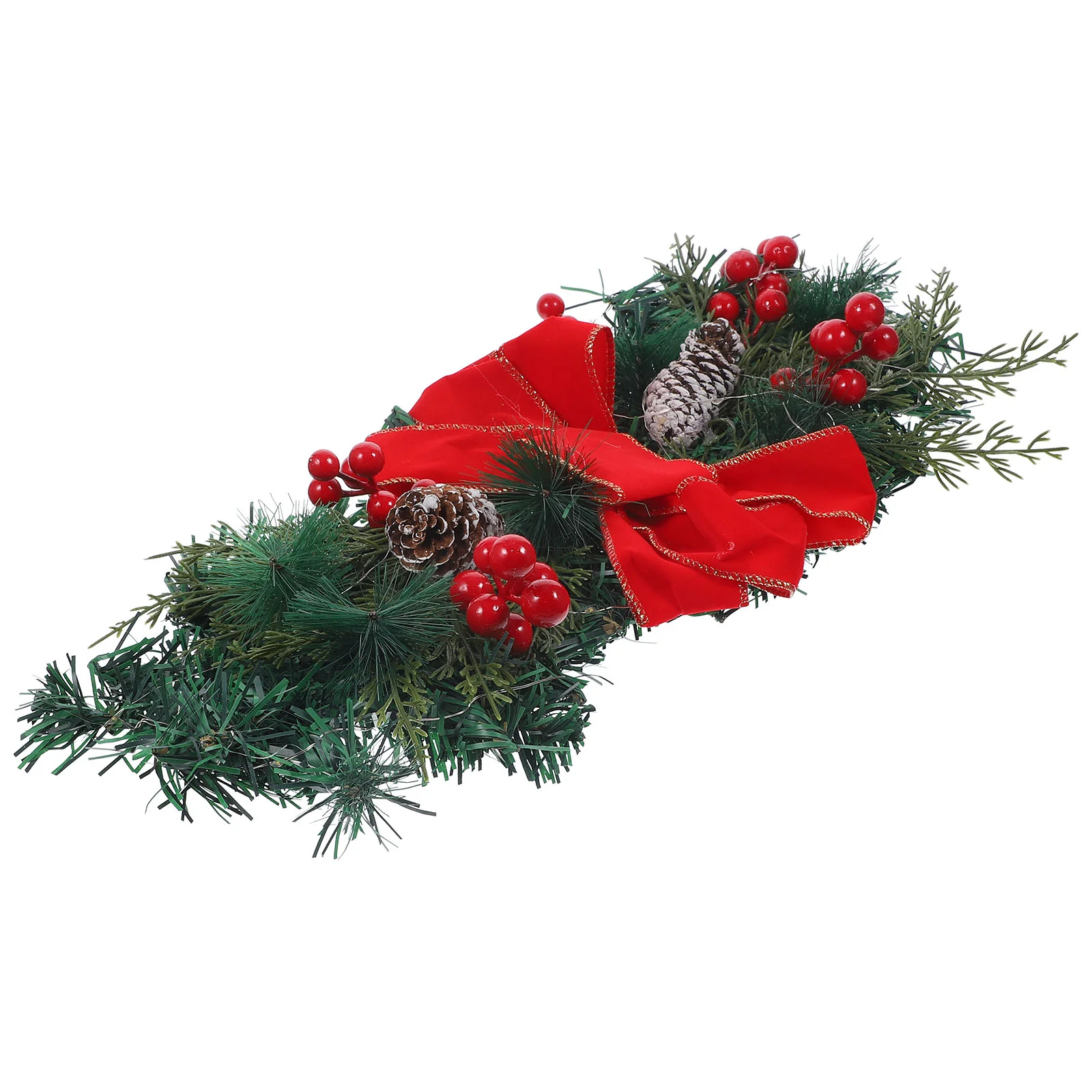 

Decoration Supplies Christmas Wreath Front Door Pendant Red Decorate Luminous Glowing Xmas Ornament Ornaments Home Decorations