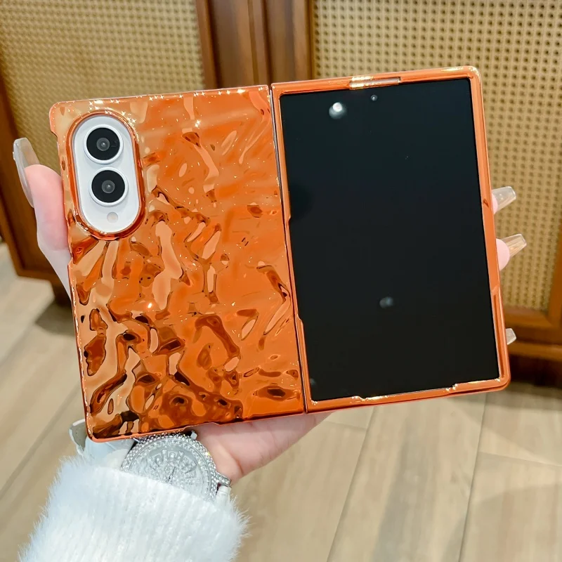 Фото Чехол с эффектом водных волн для Samsung Galaxy Z Fold 8, защитный чехол-книжка для мобильного телефона, задняя крышка №4