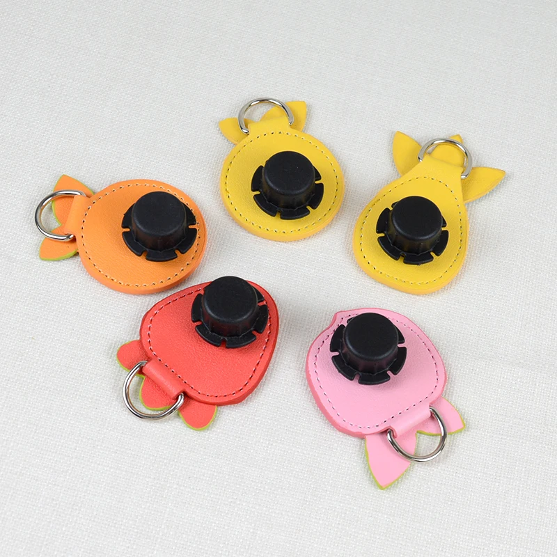 New  2 Pair 4 Pc Cartoon Fruit Shape Tears Drops End for Obag PU  Handles Attachment for O bag pattern Women Handbag