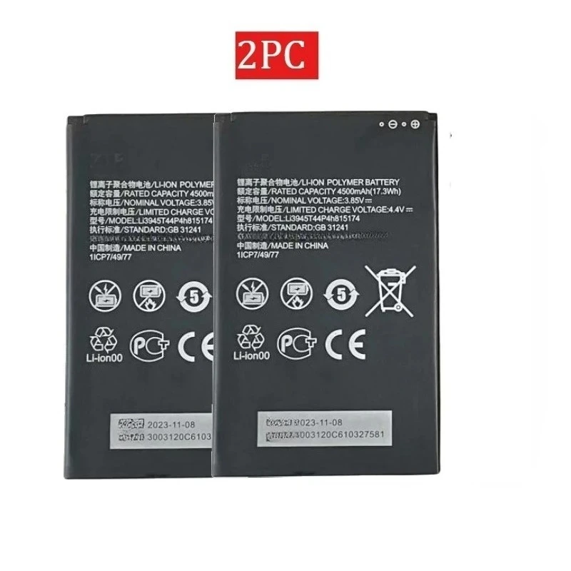 Перезаряжаемая батарея 4500 мАч для ZTE MU5001 LI3945T44P4H815174, модем WIFI маршрутизатора, перезаряжаемые батареи для телефона (art.: 3920d2b077e28) - 3920d2b077e28