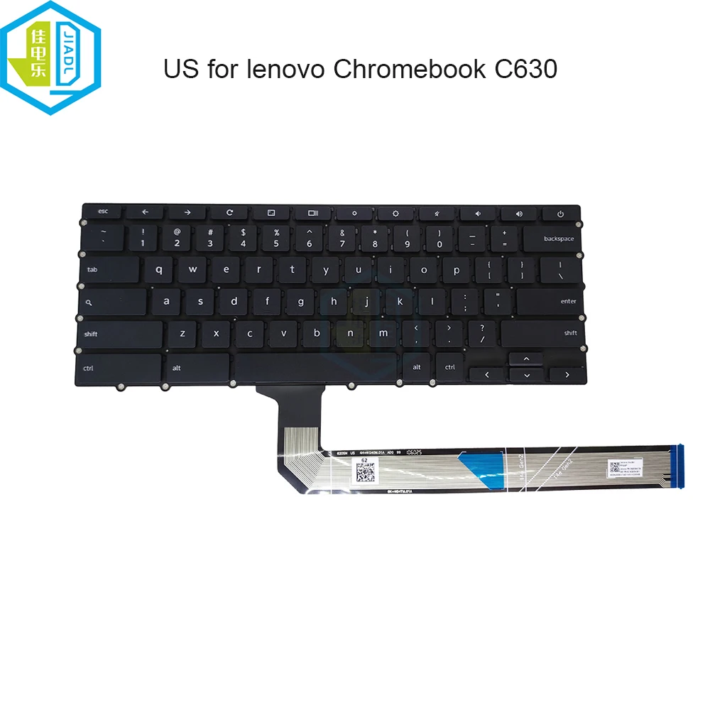 Teclado Portátil Inglês Eua para Lenovo Yoga Chromebook C630 81jx Eua Computador Portátil Teclados Qwertz Teclados Pp4wp Sn20s697234 Novo
