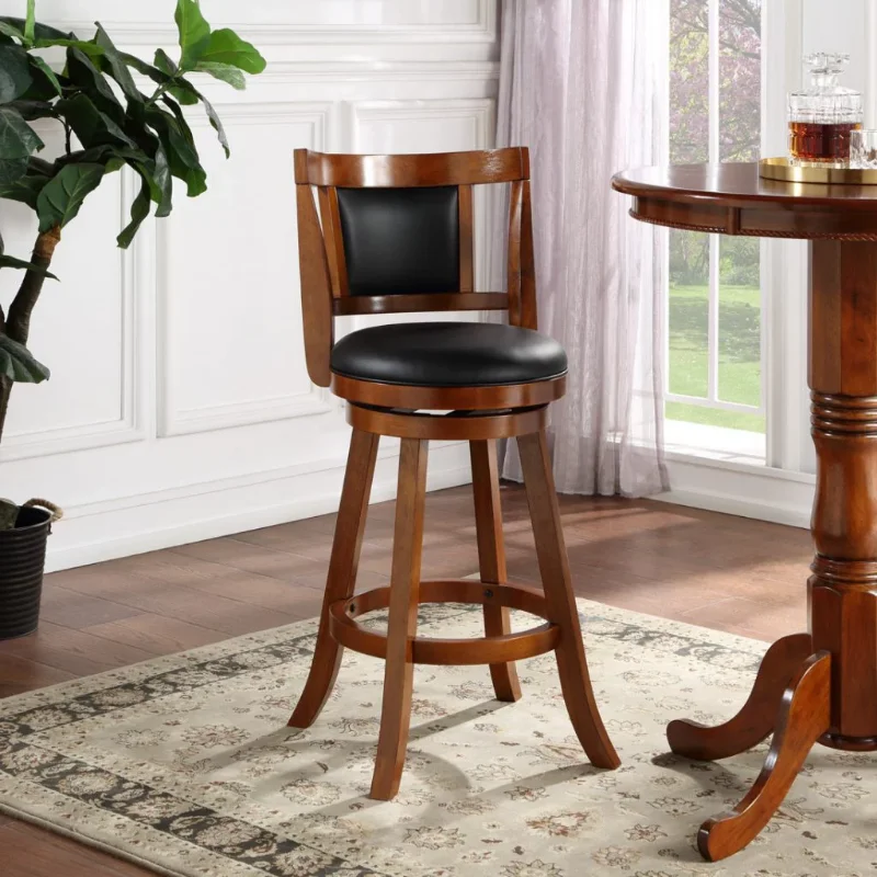 

Boraam Avianna 24" Swivel Counter Stool, Walnut Finish