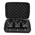 3 шт.компл. синяя светодиодсветодиодный Беспроводная сигнализация поклевки для удочки водостойкая Регулируемая тональная чувствительность звуковое оповещение для рыбалки