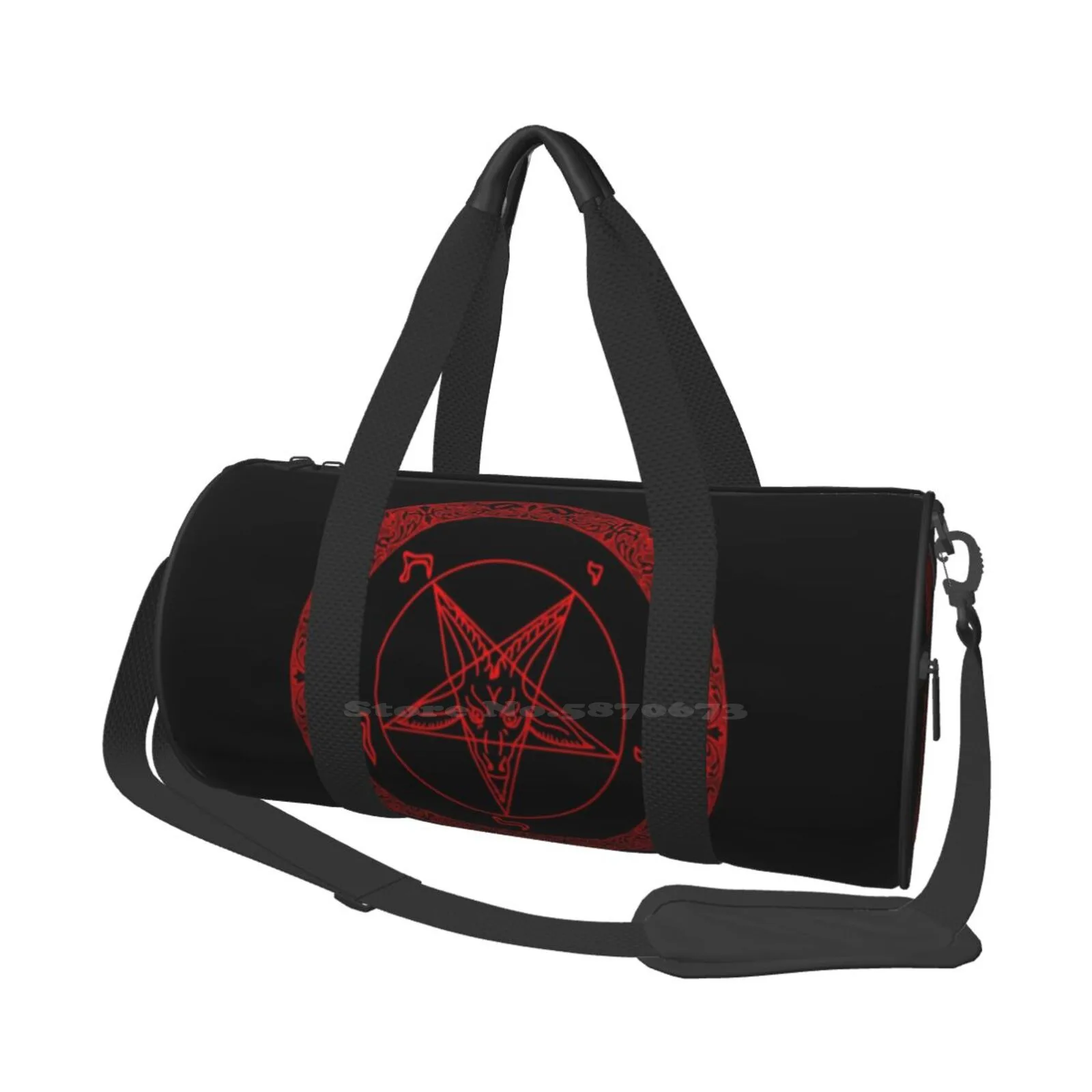 

The Tic Goat Shoulder Bag Casual Satchel For Sport Travel School Satan Baphomet Goat Tic Occult Satanic Devil Lucifer Demon