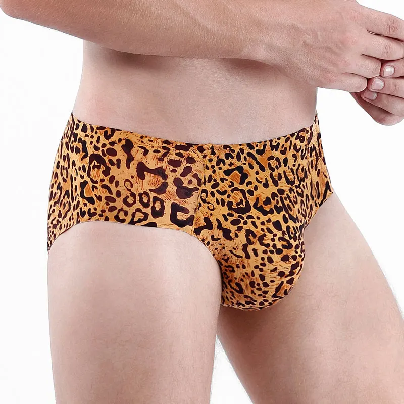 Couple Lovers Shorts Leopard Print Sexy Underwear Men's Underpants Cueca Boxer Male Panties Set Lady Boxer shorts Briefs Bamboo