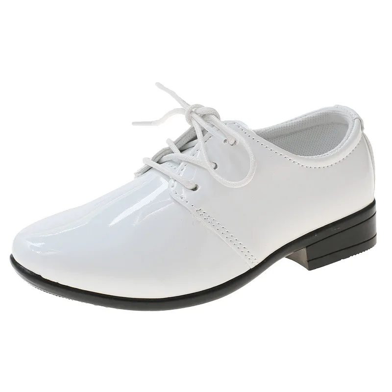 

Pointed Toe Children Leather Suit Shoes Fashion Boy Kids Campus Performance Size 21-36