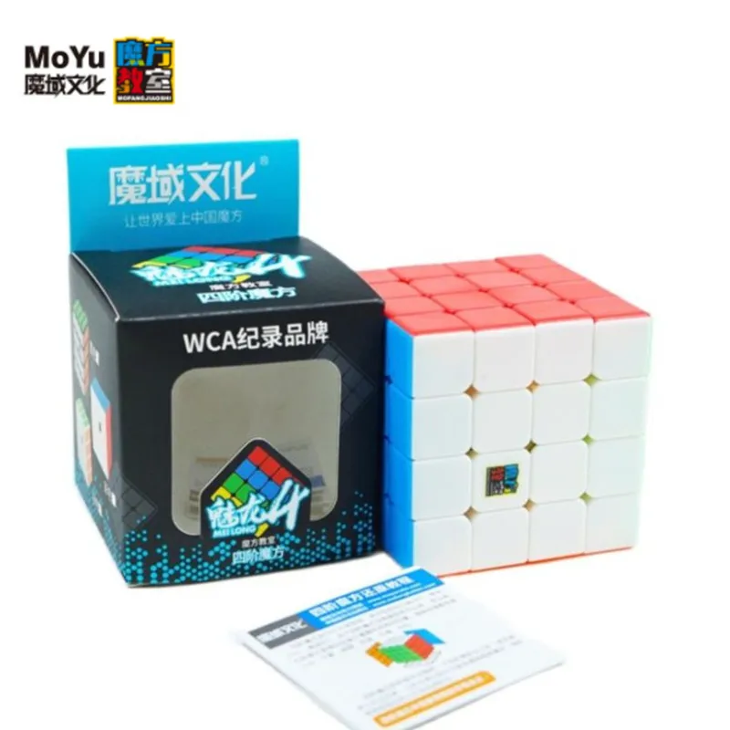 [Picube] MoYu 4x4 Meilong 4x4x4 Magic Cube Speed Cubes Magic Puzzle Strickerless Magico Cubo  Mini Size Cubing Toys for Children
