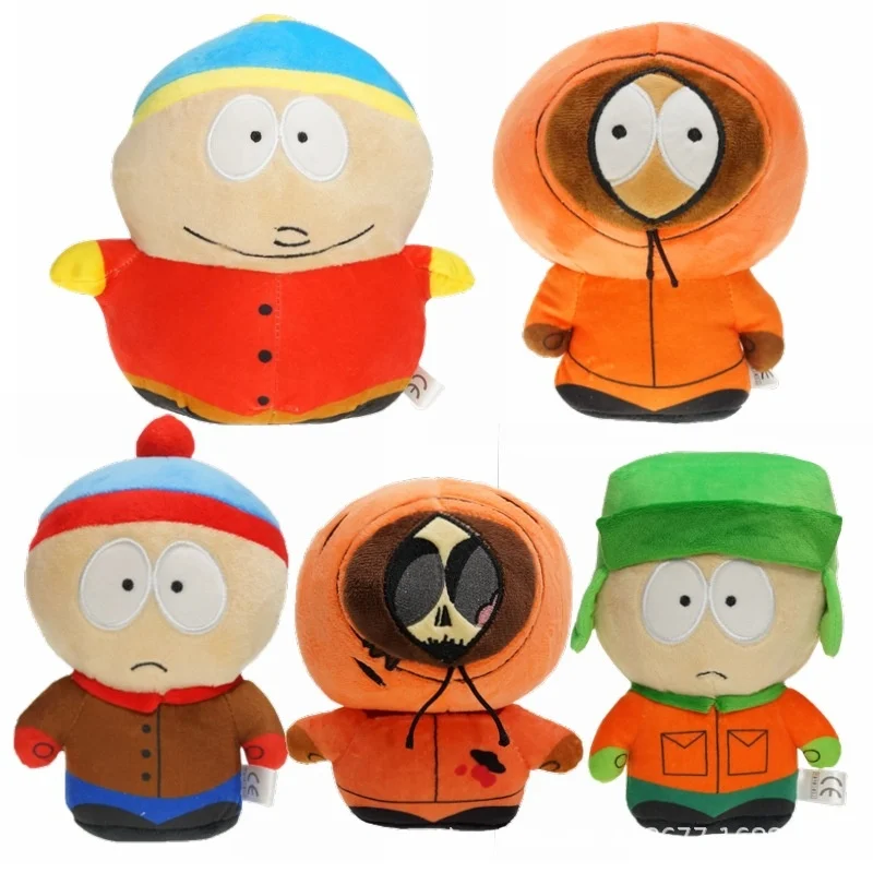 

18cm Cartoon Southed Park Plush Toy Game Stan Kyle Kenny Cartman Southparked Stuffed Doll Children Kid Birthday Christmas Gift