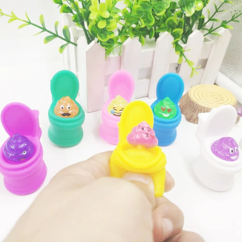 

Hand Pinch Vent Toy Stretchy Toy Creative Squeeze Toilet Poop PVC Decompression Vent Knead Strange Little Toys