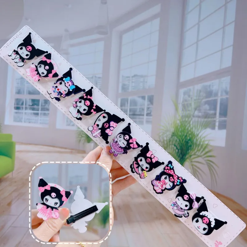 

New Sanrio cartoon Kuromi Cinnamoroll My melody anime cute children's hair clip creative kawaii hair accessories gift wholesale