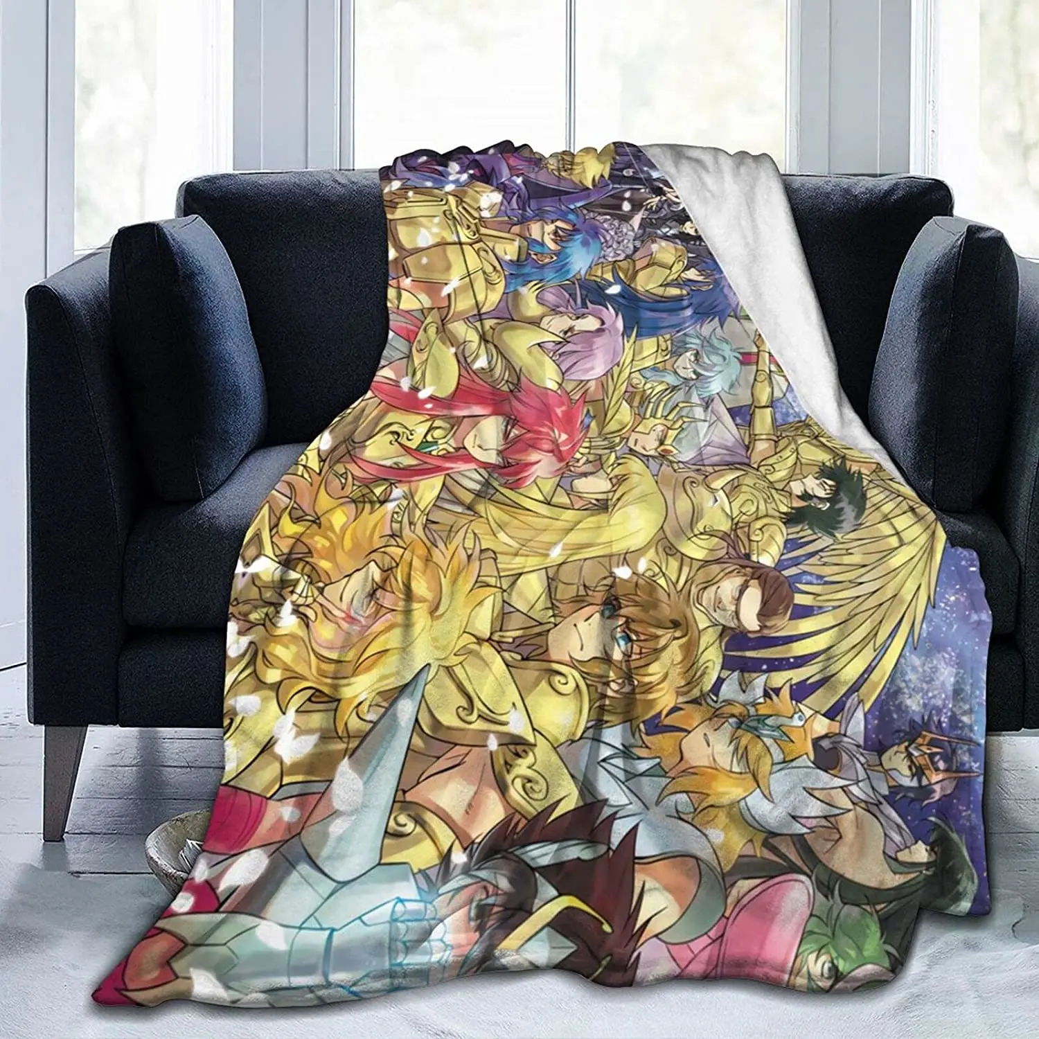 

Aries Mu Fluffy Soft and Comfortable Blanket, Anime Warm Embrace of Sympathy