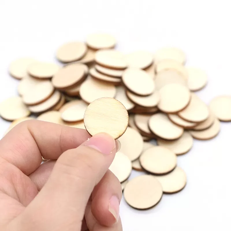 

1cm-10cm Natural Pine Round Unfinished Wood Slices Circles soild color for Wood Craft Wedding Birthday Christmas Ornament Decor