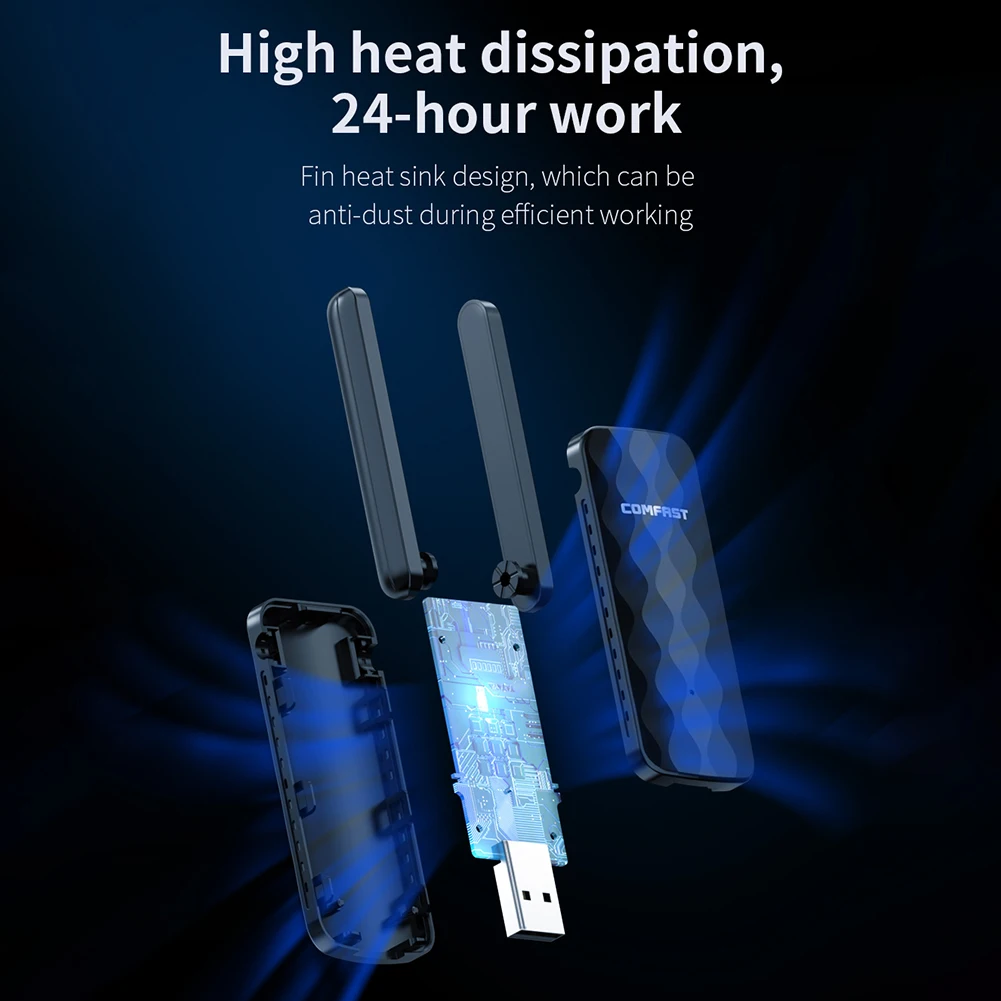 300 Мбит/с 600G WIFI USB беспроводной Wi-Fi адаптер для ноутбука 8.02.11n сетевая карта 2*2 дБи