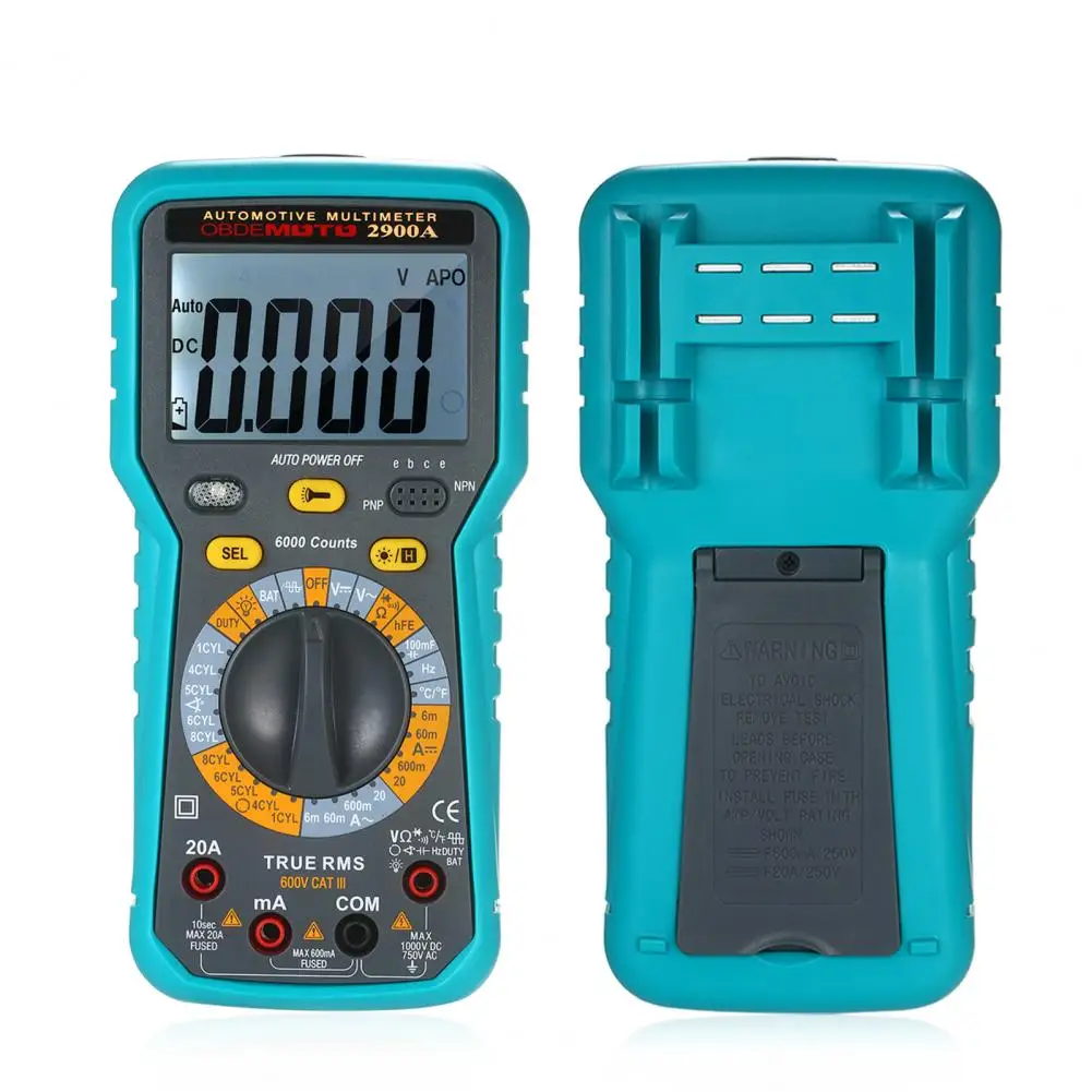 

Smart Multimeter Practical Anti Corrosion Digital Multimeter Portable Multifunctional Handheld Multimeter