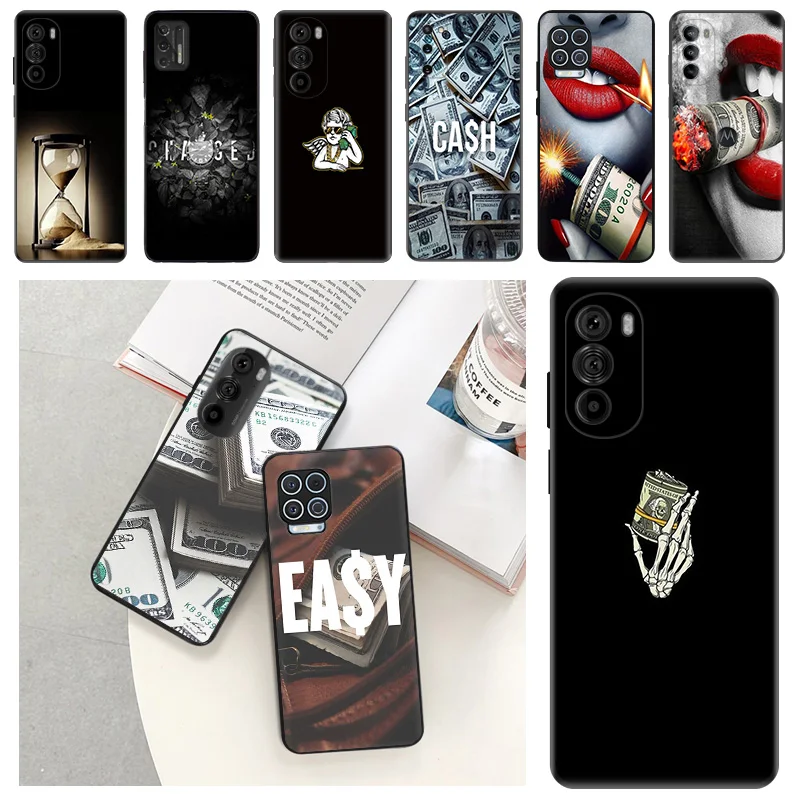 

Money Cash Time Soft Phone Cases For Motorola Moto G73 G53 G82 G72 G52 G32 G22 G71 Edge 20 30 G Stylus G60 G51 G50 Matte Cover