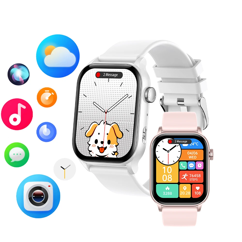 Смарт-часы для владельца времени мужчин и женщин 1 952-дюймовый экран легкий вес