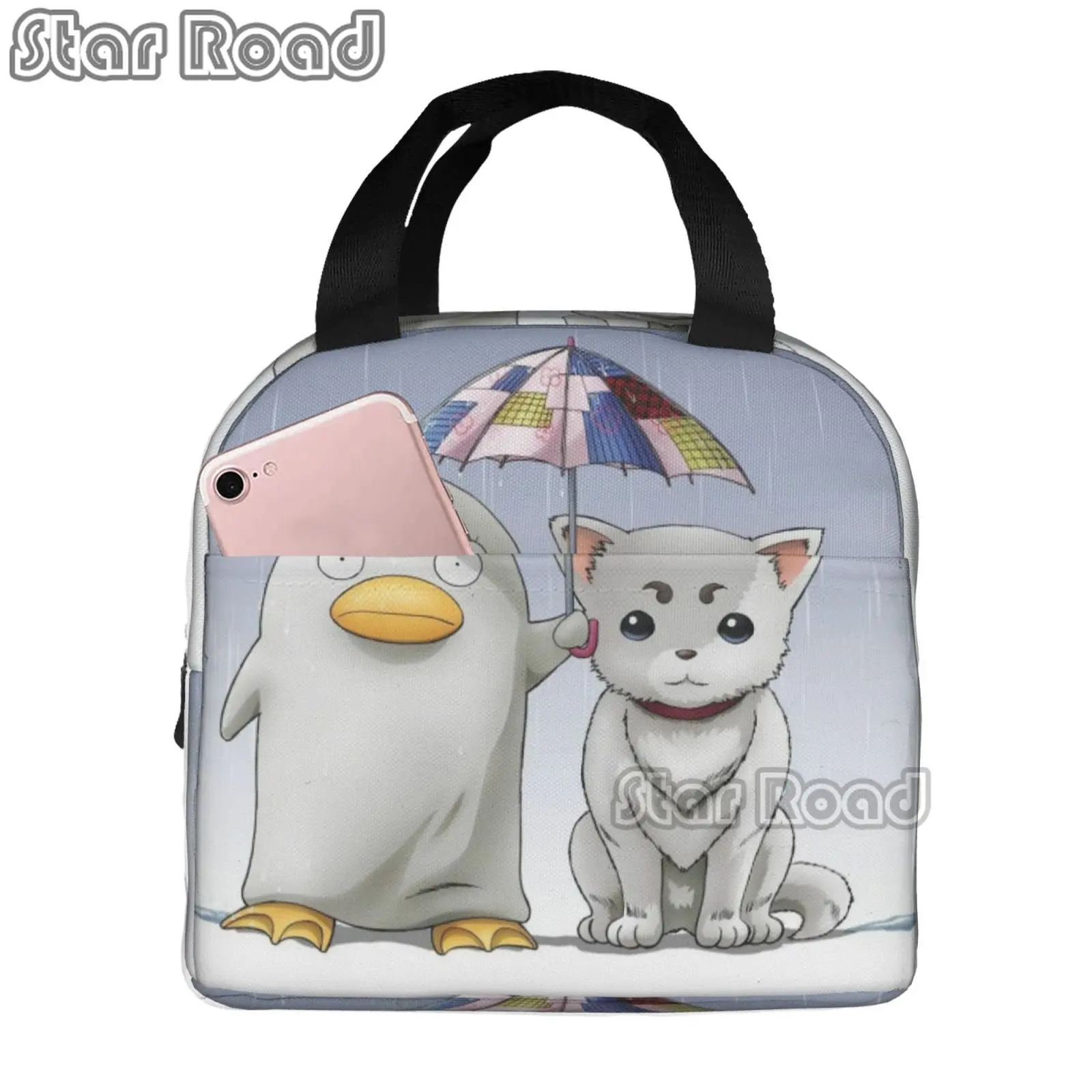

Anime Kawaii Sadaharu Thermal Insulated Lunch Bag Women Portable Lunch Container for Kids Storage Food Box