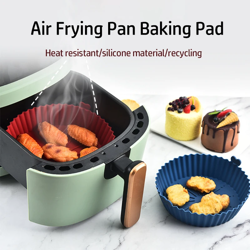 

Recommend Air Fryer Silicone Mold Baking Tray Air Fryer Accessories Silicone Basket Baking Tools French Fries Pizza Making