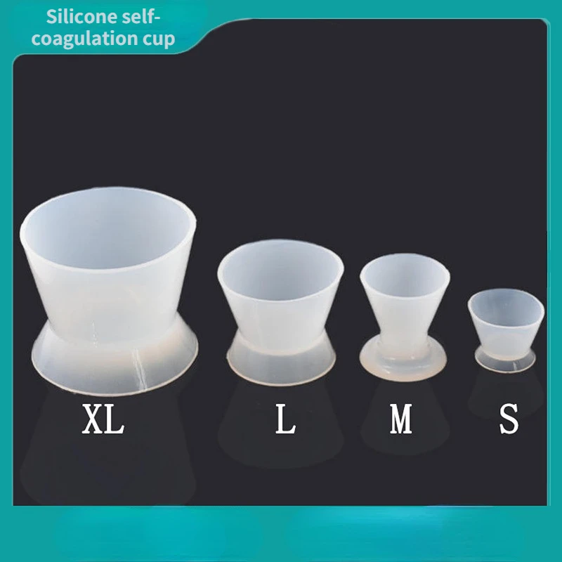 

4pcs Dental Materials Silicone Mixing Bowl Use Dishes Teeth Whitening Laboratory Tools Dentistry