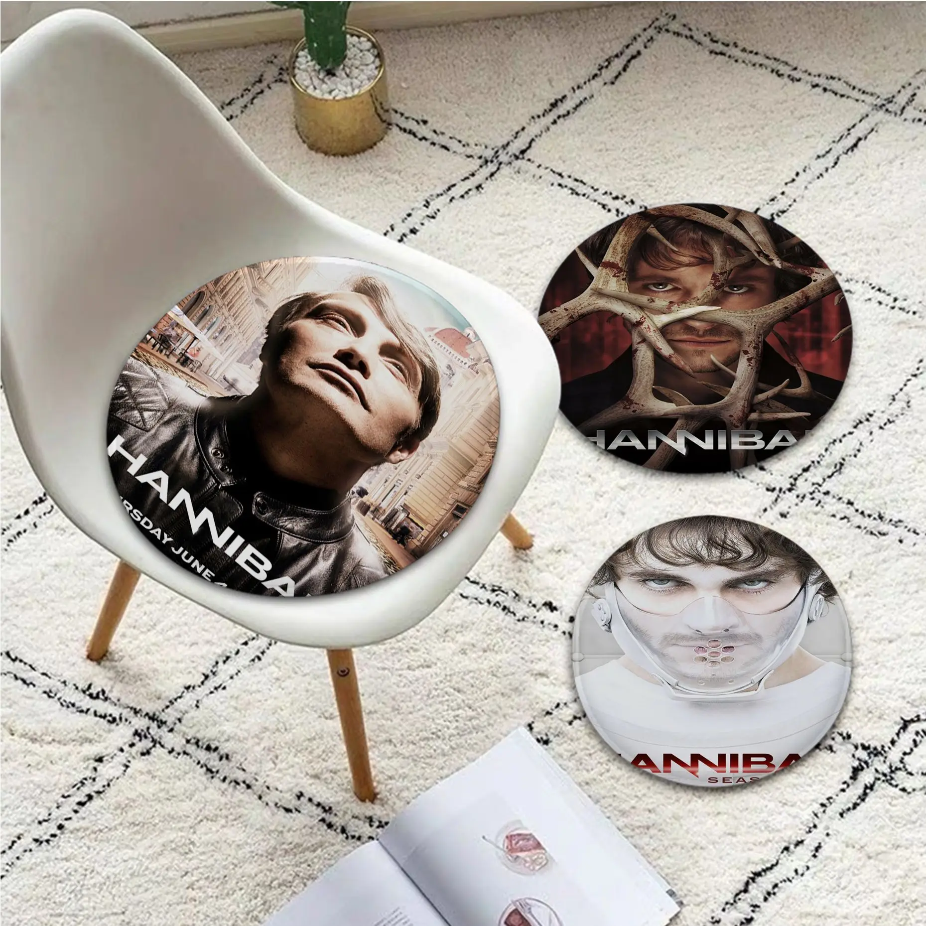 

Hannibal Creative Dining Chair Cushion Circular Decoration Seat For Office Desk Buttocks Pad
