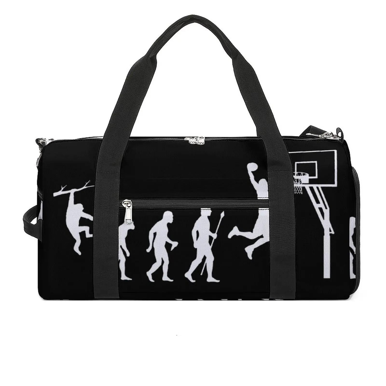 

Basketball Gym Bag Basketball Evolution Funny Training Sports Bags Male Female Design Shoes Funny Fitness Bag Outdoor Handbags