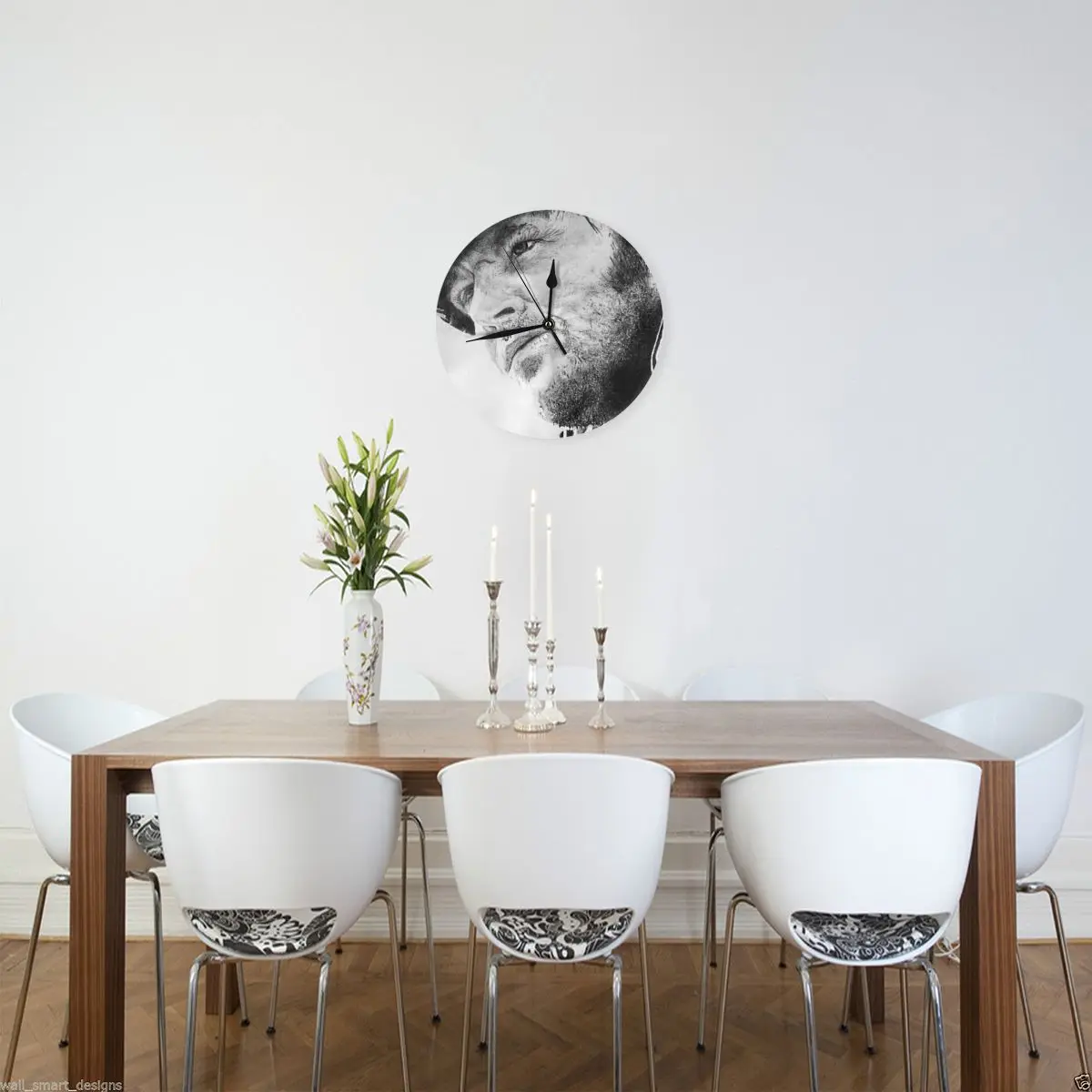 Настенные часы Джек Николсон декоративные круглые для комнаты необходимые