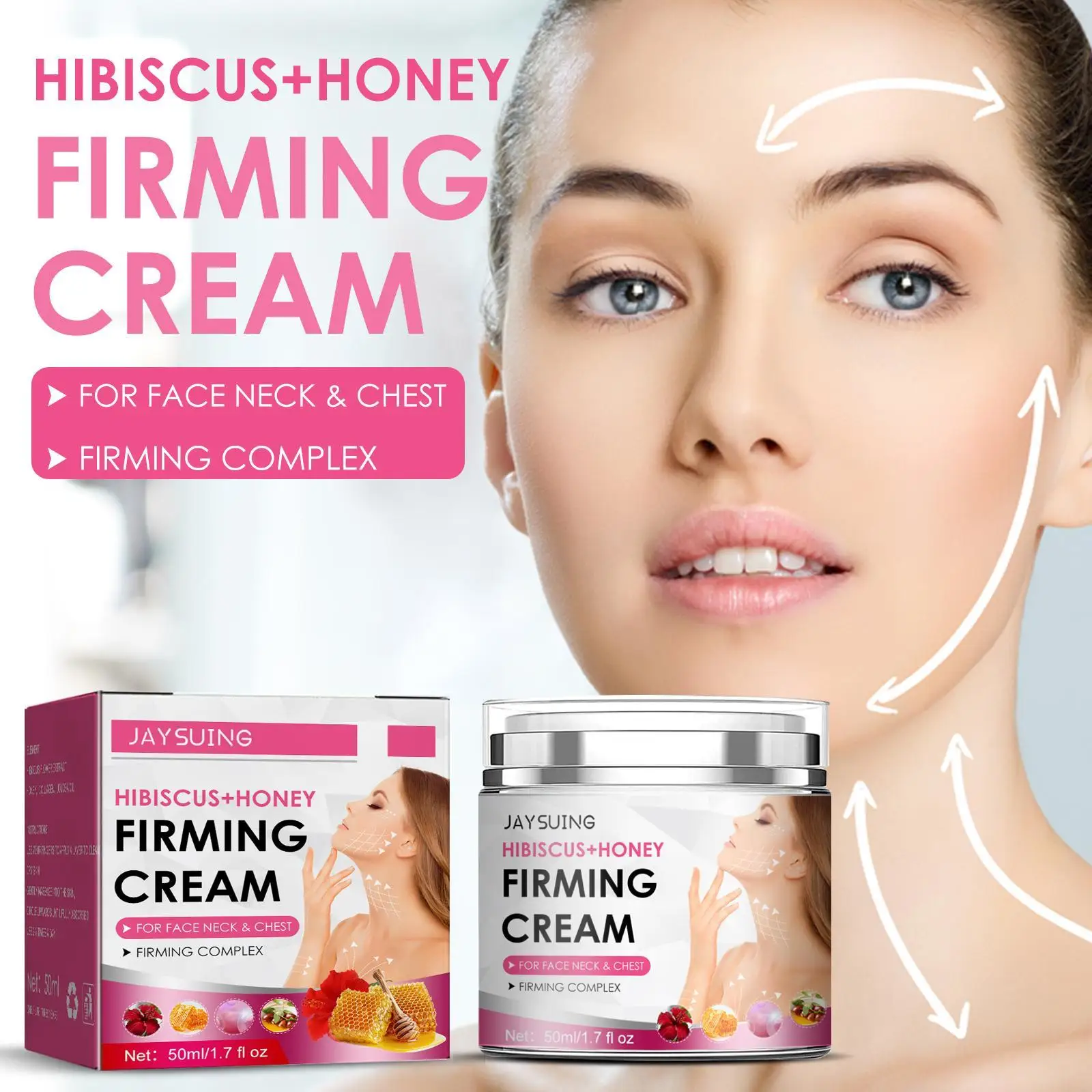 

Hibiscus Honey Firming Cream Moisturizing Moisturizing Nourishing Firming Skin Lightening Fine Lines Soothing Cream Skin Care