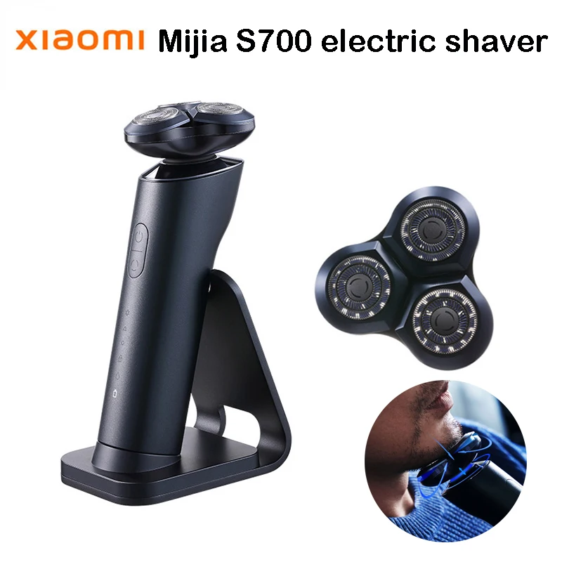 

XIAOMI MIJIA S700 Electric Shaver Razor Beard Machine for Men Dry Wet Beard with Cutter Heads Trimmer Rechargeable MI Xiami