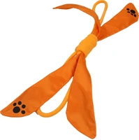 extreme bow squeek dog rope toy