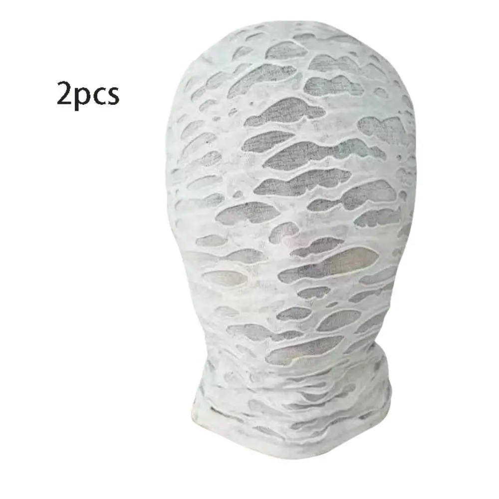 

Черная полноразмерная маска для косплея, тонкий капюшон для взрослых и детей, подставка для косплея, костюмы на Хэллоуин, накидка на голову для косплея, 2 шт