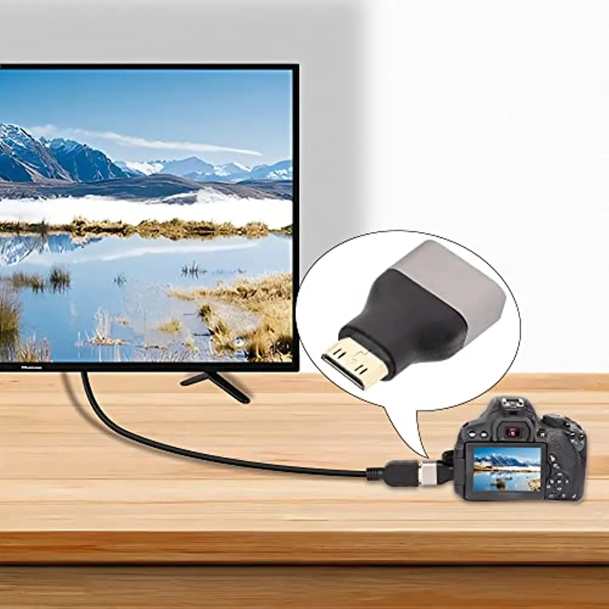 Адаптер Nku 8K @ 60Hz HDR ARC HD2.1 Мама-мини микро HD папа для ПК PS4 планшета DSLR камеры