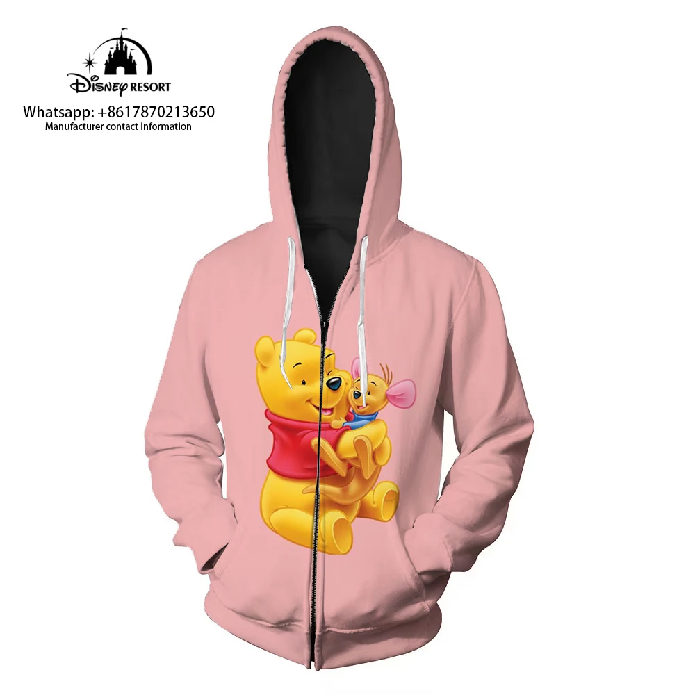 

Crewneck Hoodie Disney Winnie the Pooh Funny Ladies Harajuku Cute Anime Sweatshirt Manga Streetwear Hoodie Women