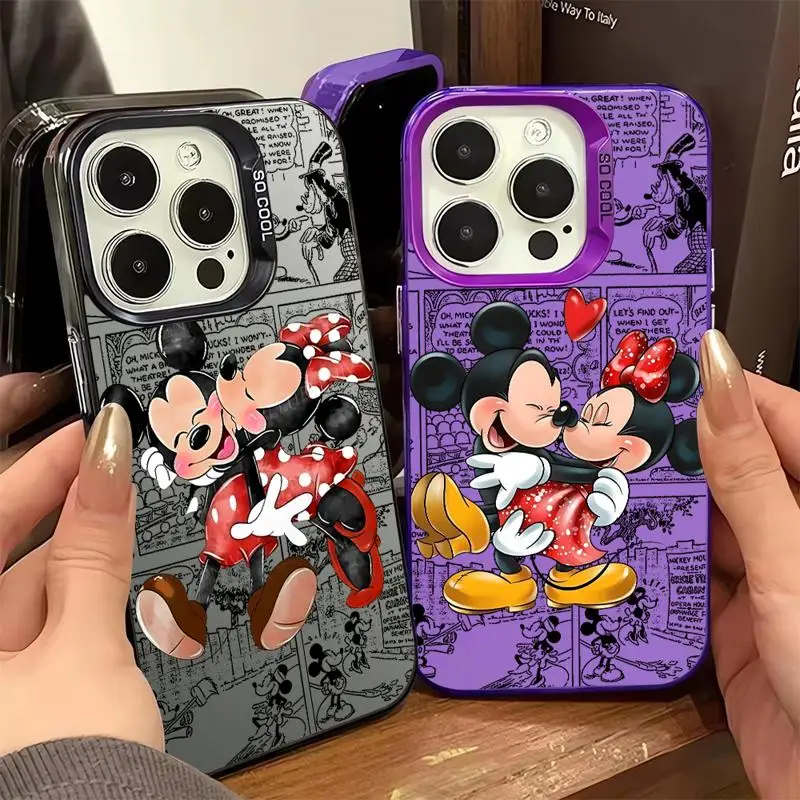 phone case for Apple iPhone 11 14 Pro Max 13 XR 12Pro XS 15 Plus Protective Sleeve TPU Cover fundas Disney Mickey Mouse Animaton