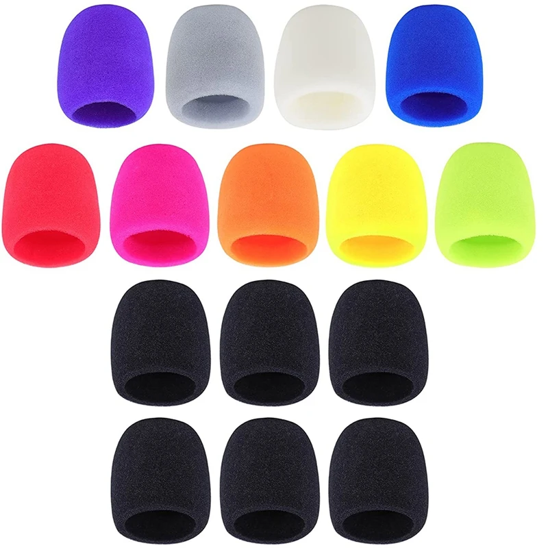 

Colorful Foam Microphone Cover 15 Pack Thick Handheld Stage Microphone Windscreen Foam Cover For Karaoke DJ