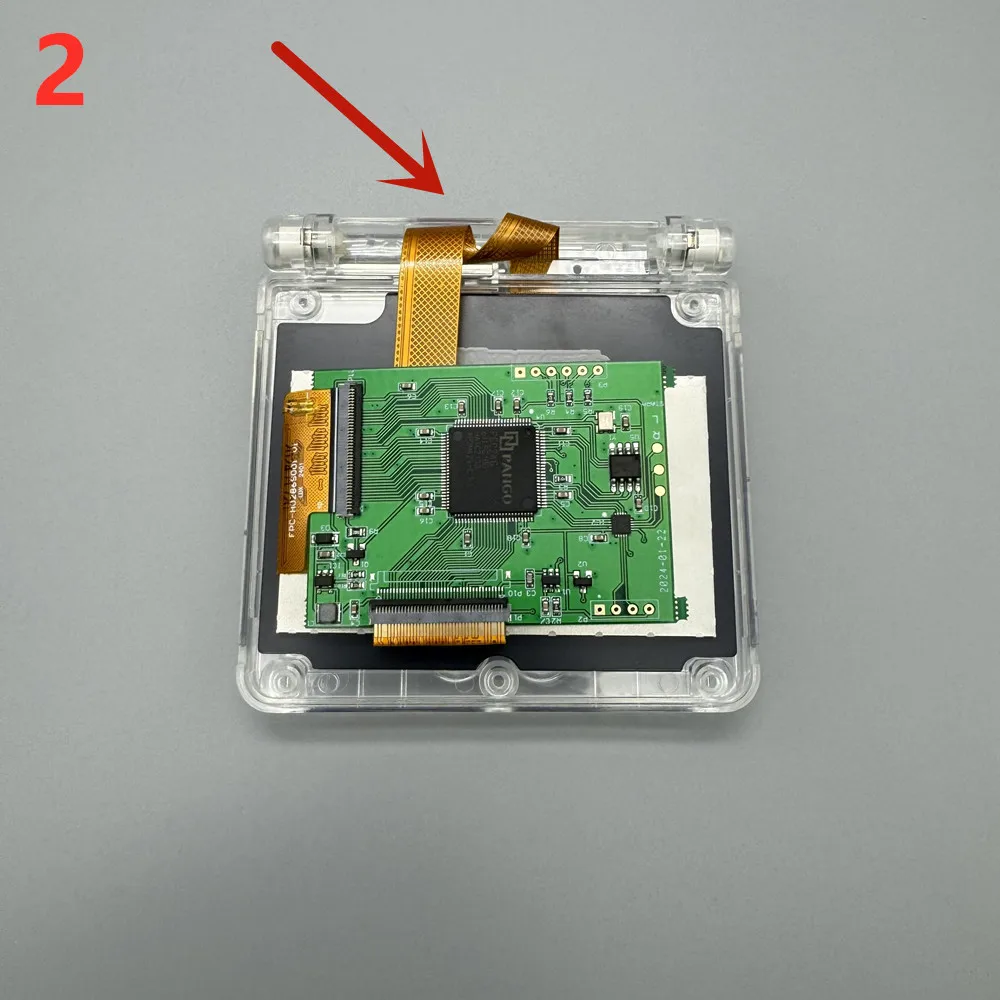 Фото 2,9-дюймовый экран IPS оригинального размера с высокой яркостью для Gameboy Advance SP GBASP, заменяющий дисплей, поддерживающий режим Pixel. №5
