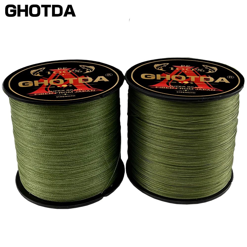 

GHOTDA 4 Strands 100M Braided Fishing line Multifilament Fishing Durable Wire Carp Fishing Gear Tackle And Line