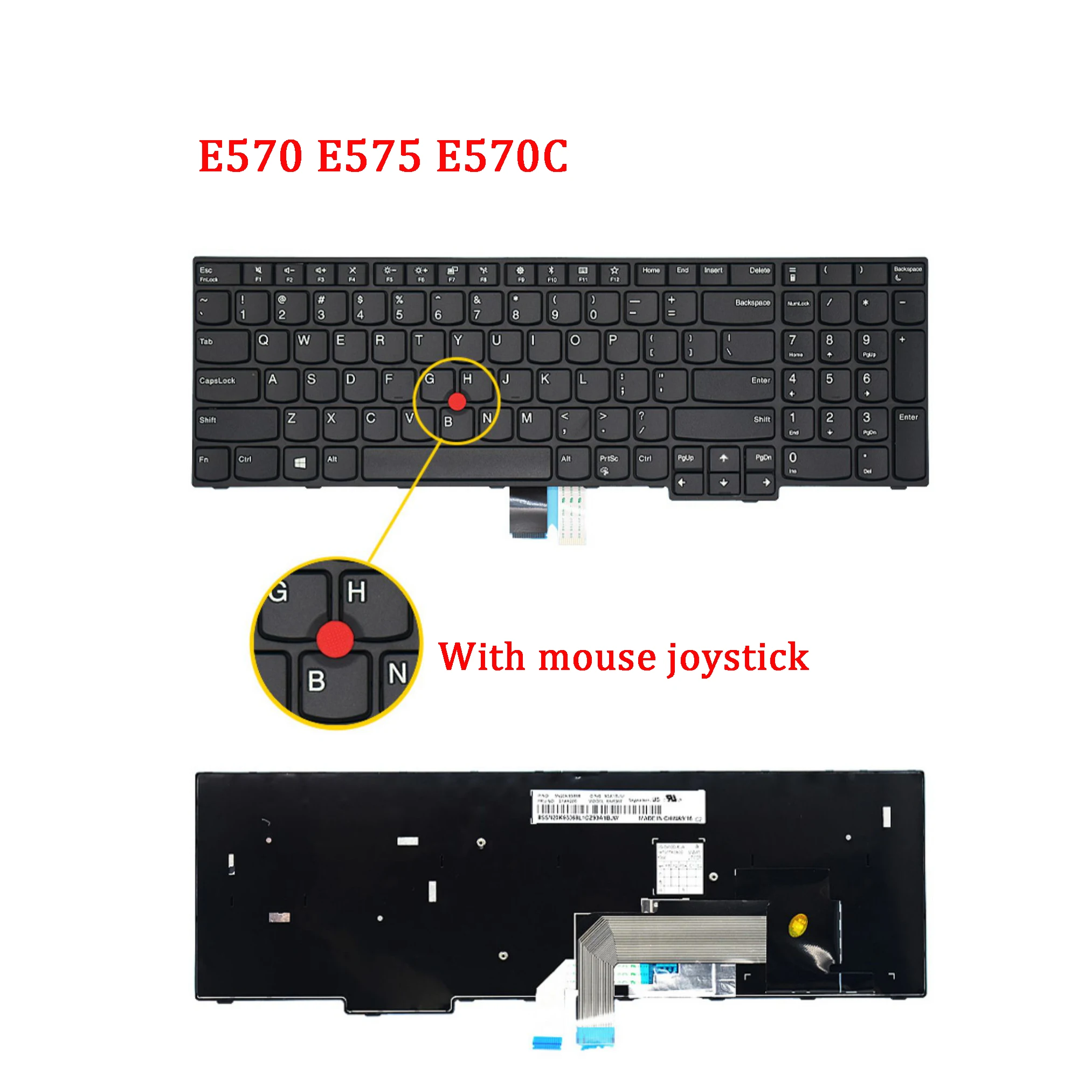 Новая клавиатура для ноутбука LENOVO Thinkpad E570 E575 E570C