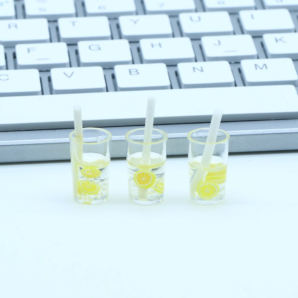 20 шт./пакет кукольный домик мини ледяной фрукты чай соломенная чашка имитация еды